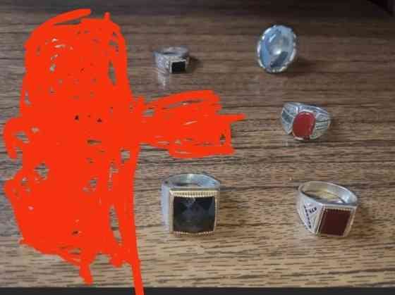 Продаю серебряные кольца,цены от 1200 сом до 2500 сом Бишкек
