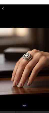 Кольцо, Проба 925, Мужские, Без вставки, Новый Бишкек