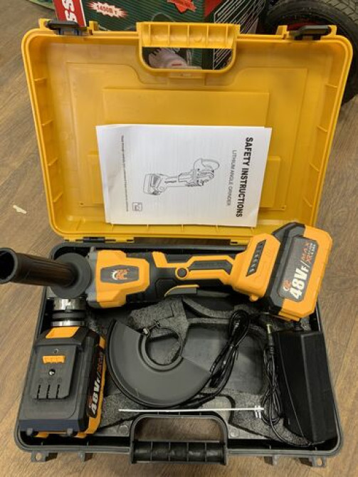 Болгарка УШМ аккумуляторная hiBOSS Болгарка на батарейке Бишкек - изображение 2