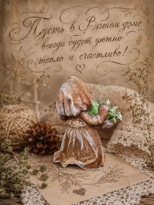 Ватная игрушка подвеска.Девочка с подснежниками — сказка 12 месяцев Бишкек - изображение 2