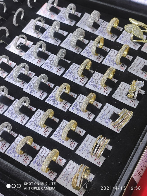 Серебряный кольцо Италия Эксклюзив Серебро 925 пробы Размеры имеются Bishkek - photo 1