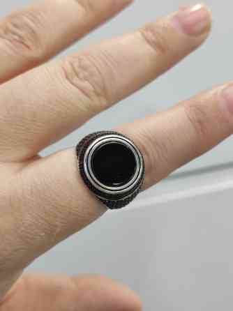 Серебро с Марказидами 925 пробы Серебряный мужской кольцо ( Печатка) Бишкек