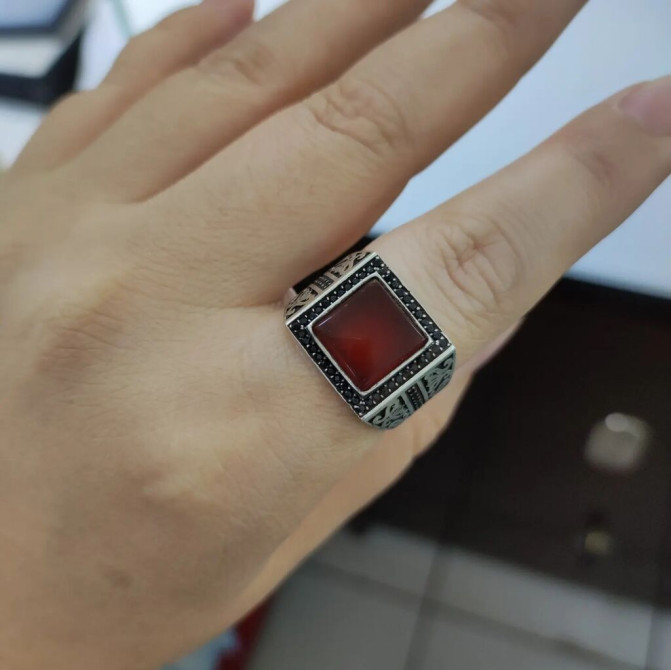 Мужская Печатка ( перстни) Серебро с марказидами 925 пробы Размеры Бишкек - изображение 1