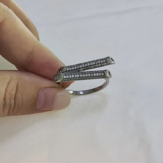 Новая коллекция Италия Серебряный кольцо Серебро 925 пробы Размеры Bishkek - photo 1