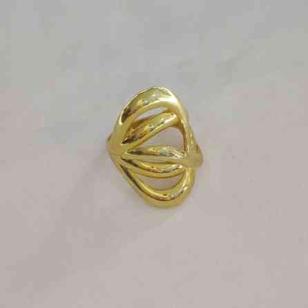 Новая коллекция Серебро кольцо Италия Серебро напыление жёлтое Бишкек