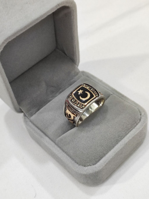 Мужская Печатка Серебро 925 Размеры имеются Цена 2500сом Для Бишкек - изображение 1