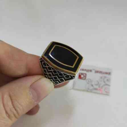 Серебряный Мужской кольцо Серебро с марказидами 925/ пробы Бишкек