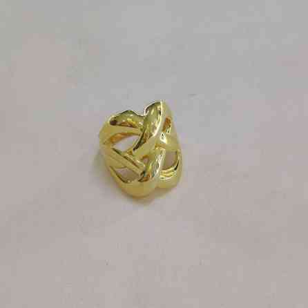 Новая коллекция Италия Серебряный кольцо Серебро напыление жёлтое Бишкек