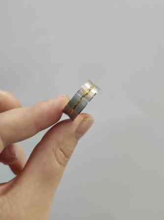 Новая коллекция дизайн Италия Серебряное кольцо Серебро напыление Бишкек