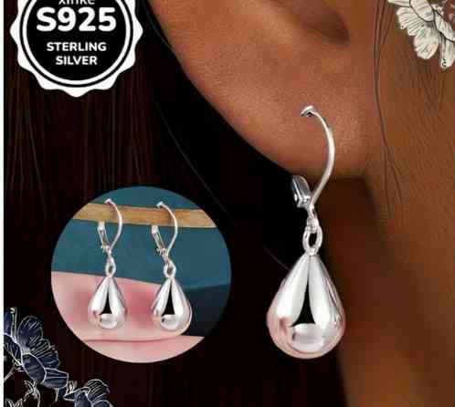 Серебряные серьги, Проба 925, Без вставки, Женские, Новый Бишкек