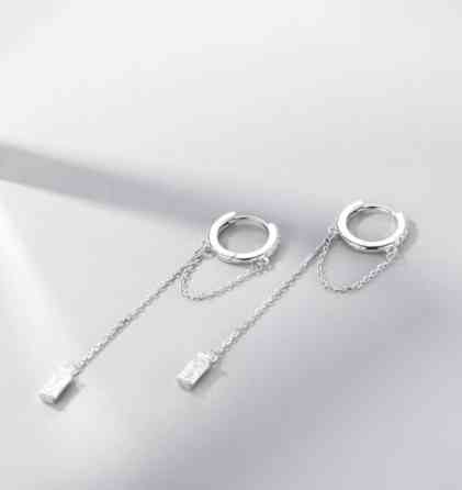 Серебряные серьги, Проба 925, Циркон, Женские, Новый Бишкек