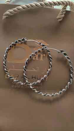 Серебряные серьги, Проба 925, Без вставки, Женские, Б/у Бишкек