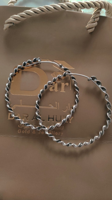 Серебряные серьги, Проба 925, Без вставки, Женские, Б/у Бишкек - изображение 1