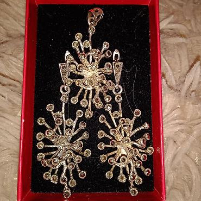 Комплект серебрянный 5000 комплект 3200 Серебряный комплект 2700 Бишкек - изображение 24