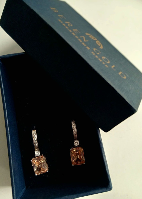 Серебряные серьги, Проба 925, Женские, Новый Бишкек - изображение 1