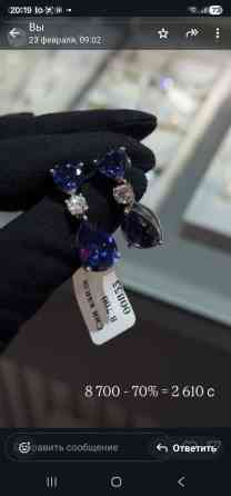 Серьги — подборка моделей с яркими вставками. Серебро, камень Бишкек