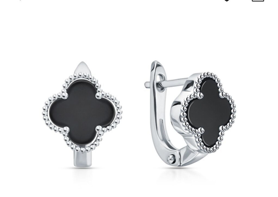 Серебряные серьги, Проба 925, Женские, Б/у Бишкек - изображение 1