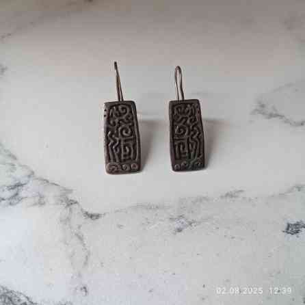 Серебряные серьги, Проба 925, Женские, Б/у Бишкек
