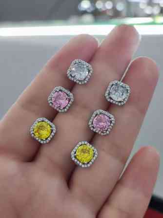 Серебряные серьги, Проба 925, Женские, Новый Бишкек