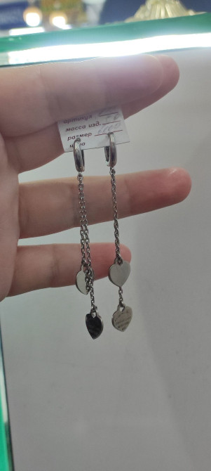 Серебряный Серьги под Тиффани Серебро 925 пробы Дизайн Италия Цена Бишкек - изображение 1