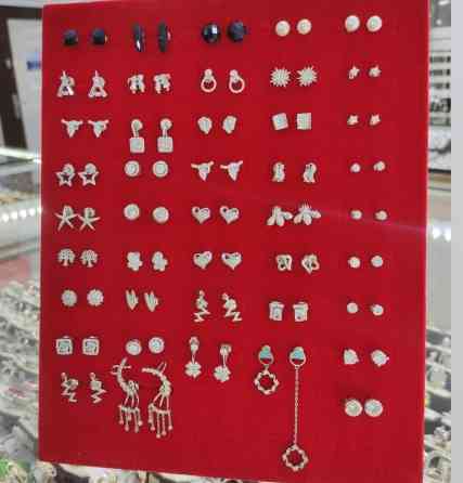 Смотрите какие красивые Гвоздики Серебро 925 пробы качество люкс Бишкек