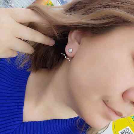 Серебряные серьги, Проба 925, Женские, Новый Бишкек