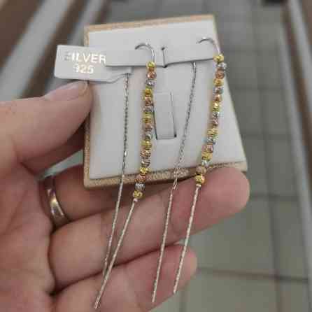 Италия Очень красивый и нежный Серьги Серебро под золото 925 пробы Бишкек