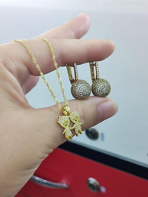 Серебро Италия Серебряный Серьги+ Цепочка с подвеской Цена 4500сом Бишкек - изображение 18