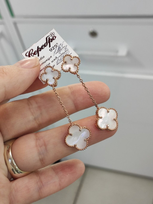 Серебряные серьги, Проба 925, Женские, Новый Бишкек - изображение 1