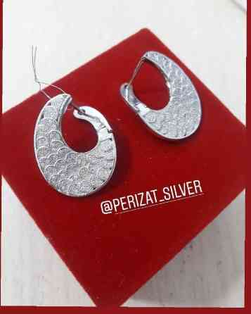 Серебряные серьги, Проба 925, Женские, Новый Бишкек