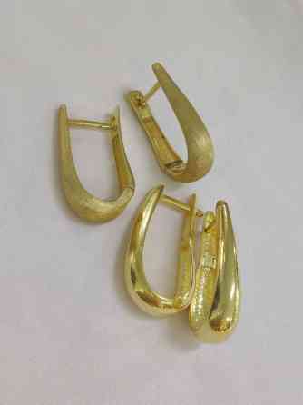 Серебряные серьги, Проба 925, Без вставки, Женские, Новый Бишкек