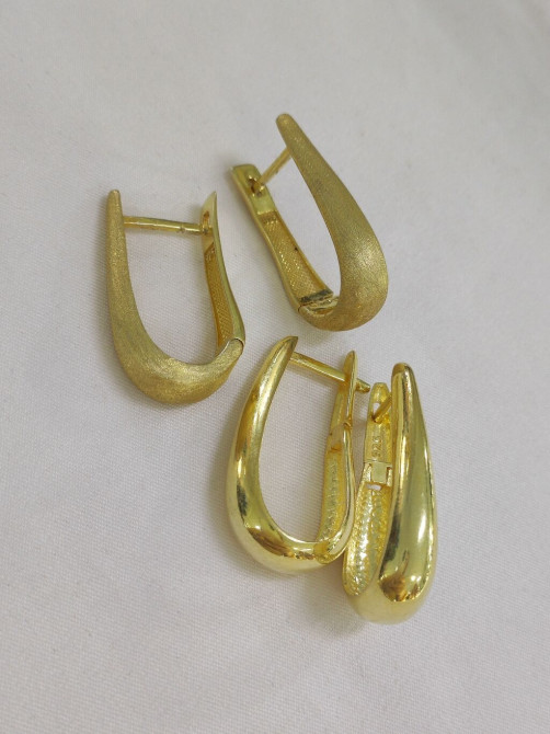 Серебряные серьги, Проба 925, Без вставки, Женские, Новый Бишкек - изображение 1