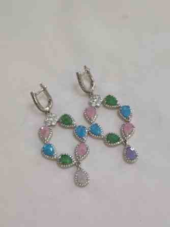 Серебряные серьги, Проба 925, Женские, Новый Бишкек