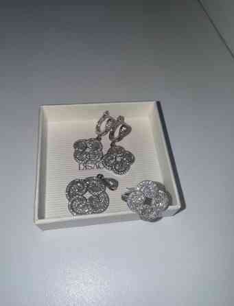 Серебряные серьги, Проба 925, Женские, Новый Бишкек