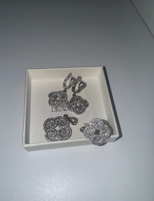 Серебряные серьги, Проба 925, Женские, Новый Бишкек - изображение 1