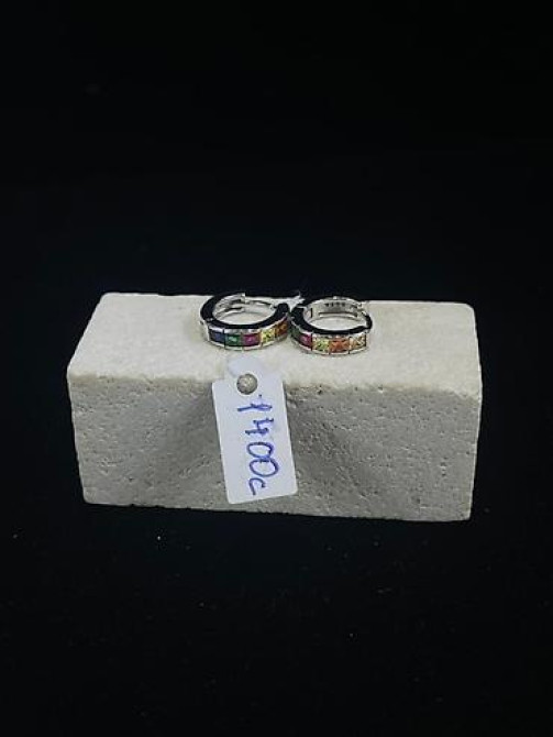 Элегантные серьги-кольца серебристого цвета, украшенные россыпью Бишкек - изображение 41