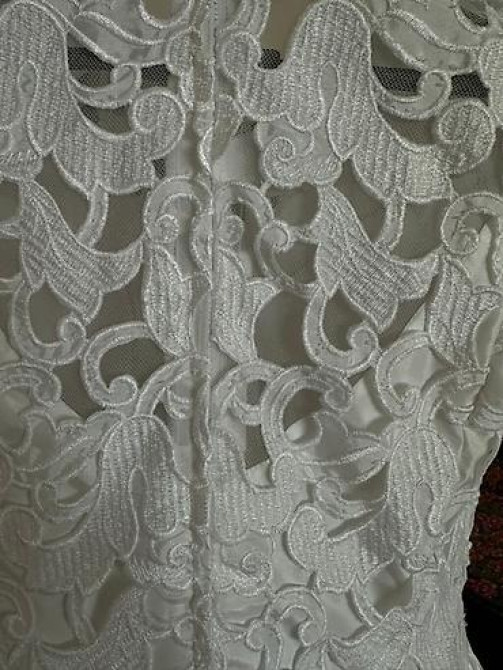 Свадебное платье, Пышная модель, цвет - Белый, Рукава: Кружевные, Со шлейфом Бишкек - изображение 19