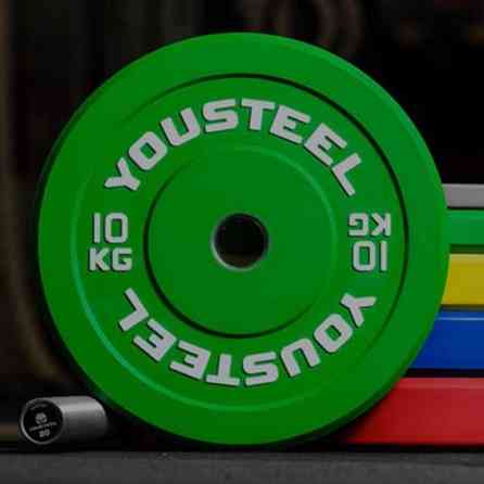 Бамперные блины YouSteel для штанги 50 мм олимпийский Цена за пару Бишкек