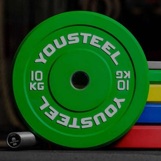 Бамперные блины YouSteel для штанги 50 мм олимпийский Цена за пару Бишкек - сүрөт 1