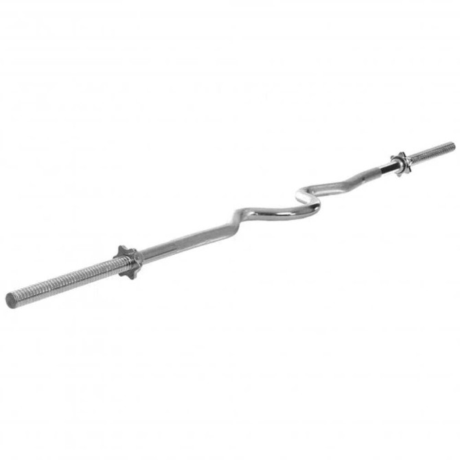 EZ Curl штанга для силовых тренировок. Изогнутая форма грифа позволяет Бишкек - сүрөт 1