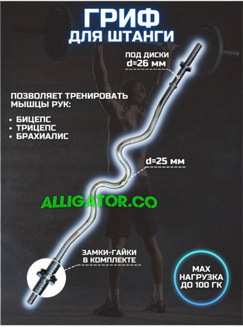 ????Гриф кривой слабоизогнутый???? ????Ez любительский ????длина 120 см Bishkek - photo 1