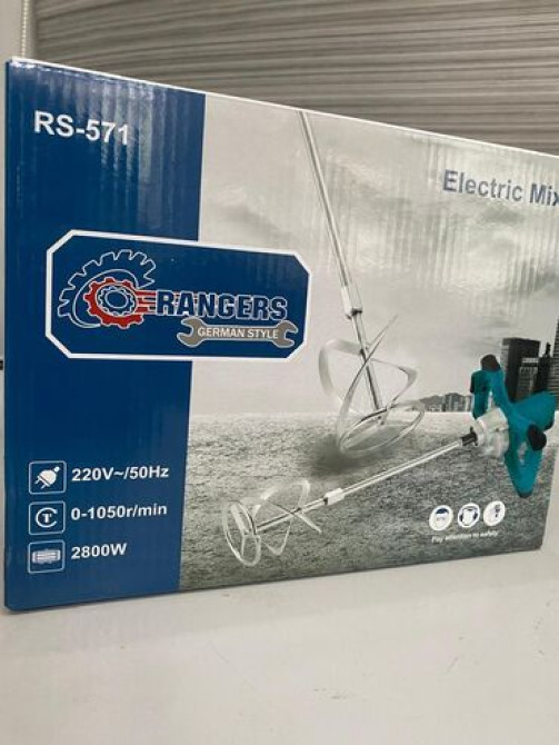 Электрический строительный миксер RS-571 с двумя ручками и Бишкек - изображение 8