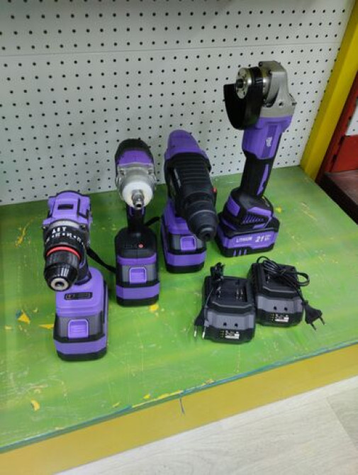 4 истрмент 2 зарятник 4 батрейка доставка по городу доставка по Бишкек - изображение 1